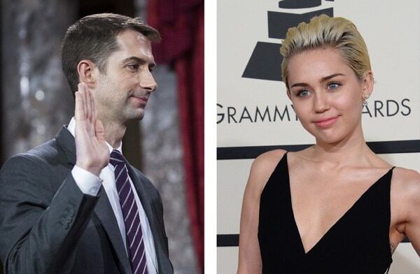 Miley Cyrus, Tom Cotton: Singer Goes After Senator Over Religious Freedom