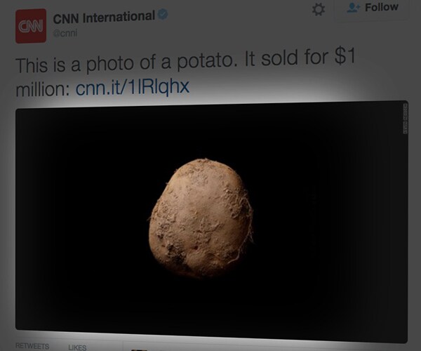 Kevin Abosch's Potato Photo, Just an Irish Spud, Fetches $1M