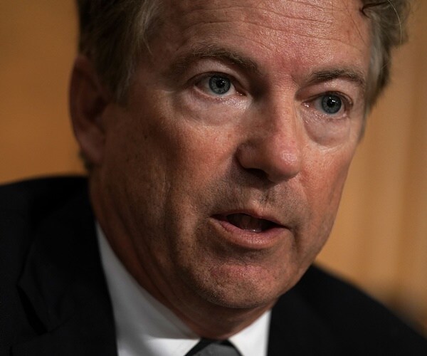 rand paul speaks at a hearing