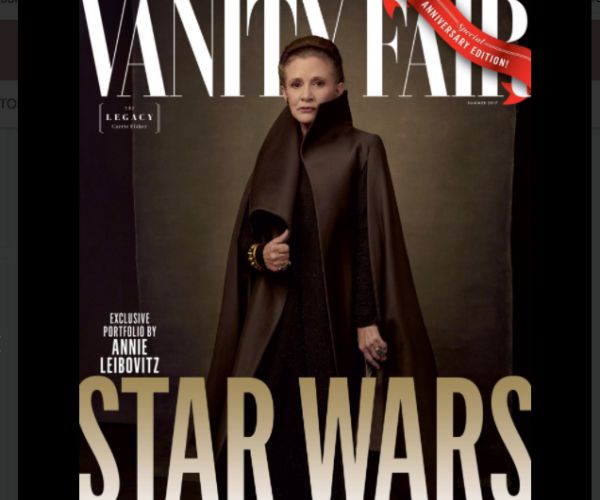 'Last Jedi' on Vanity Fair Cover Features Princess Carrie Fisher