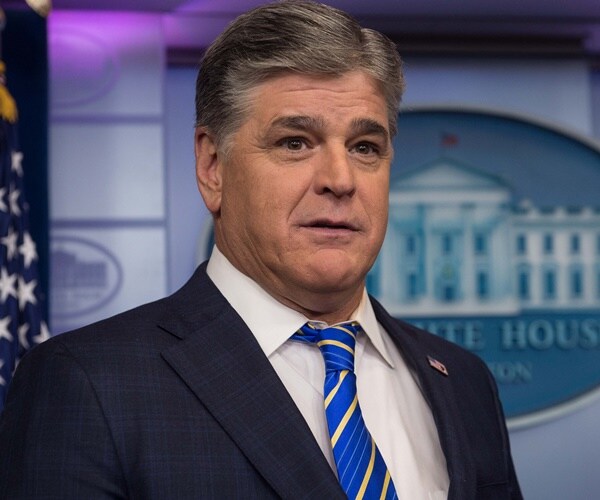 sean hannity is in the white house briefing room.