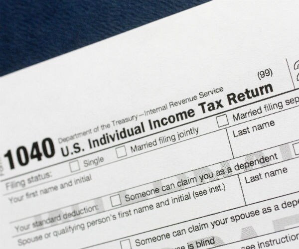 a 1040 tax form