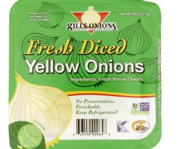 a package of onions recalled due to salmonella