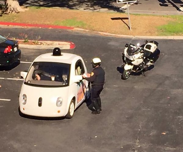 Self-Driving Car Pulled Over for Going Too Slow, Impeding Traffic