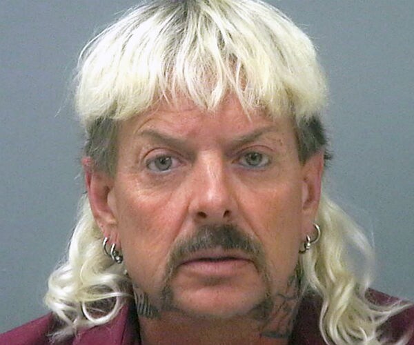 joseph maldonado-passage, also known as "joe exotic" is shown in a jail mugshot.