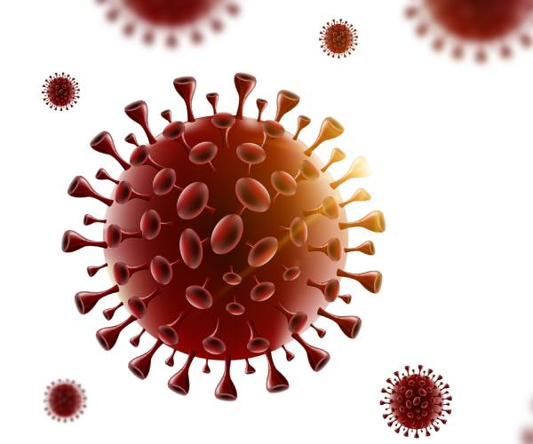 illustration of a coronavirus