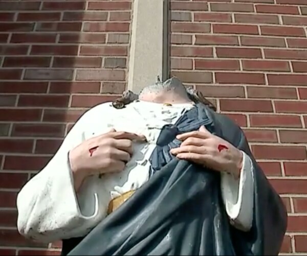 Indiana Jesus Christ Statue Beheaded Twice in 2 Weeks Outside Church