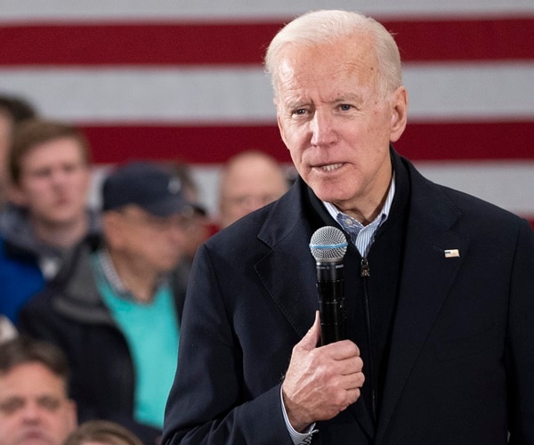 joe biden speaks at a rally