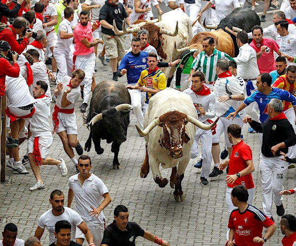 3 Gored, 5 Injured Running With The Bulls At Pamplona's Festival 