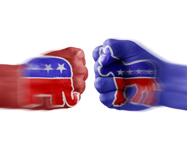 the democrats and gop face off