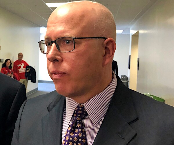 todd mccurtry, the lawyer for nick sandmann, speaks to reporters during a news conference