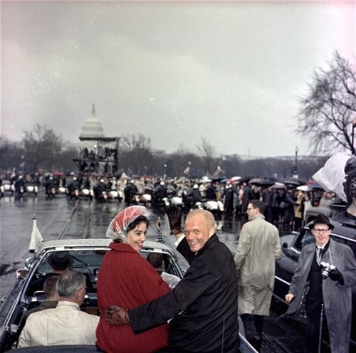 Glenn and Wife With VP Johnson 