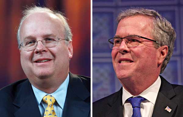 Karl Rove, Jeb Bush Treading Same GOP Mega-donor Turf