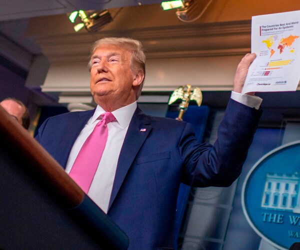 president donald trump at a white house press conference