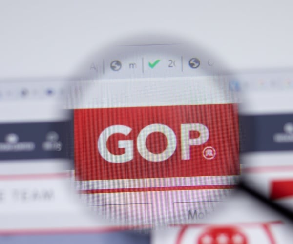 republican party logo closeup from website