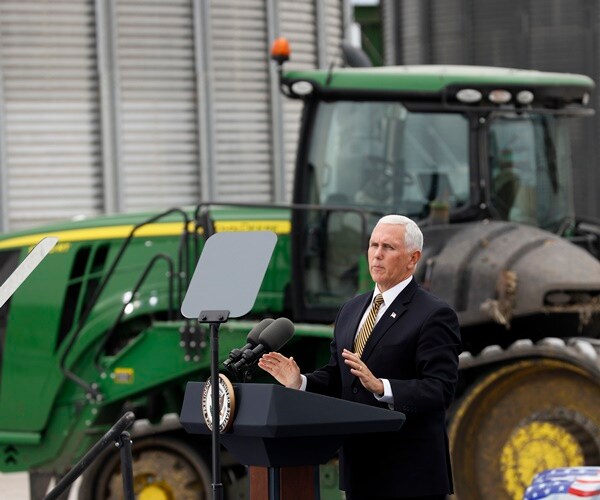 vp mike pence speaks in iowa to farmers