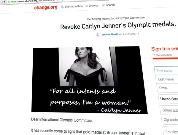 Jenner Petition: 14,000 Want to Revoke Her 1976 Olympic Gold