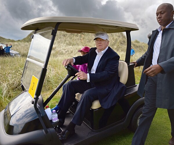 Trump May Tee Up Scottish Golf Outing at End of UK Trip in July