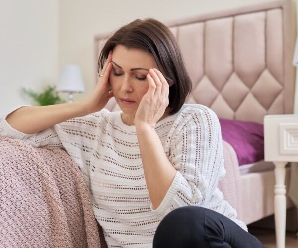 woman having a hot flash