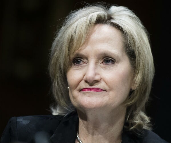  Sen. Cindy Hyde-Smith, R-Miss is seen during a senate appropriations committee hearing