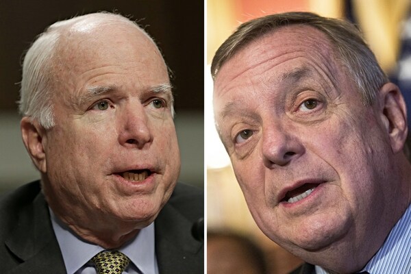 McCain Calls on Durbin to Apologize for Lynch Comments