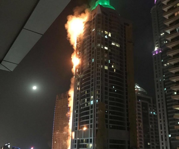 Dubai Skyscraper Fire Engulfing 86 Floors Now Out