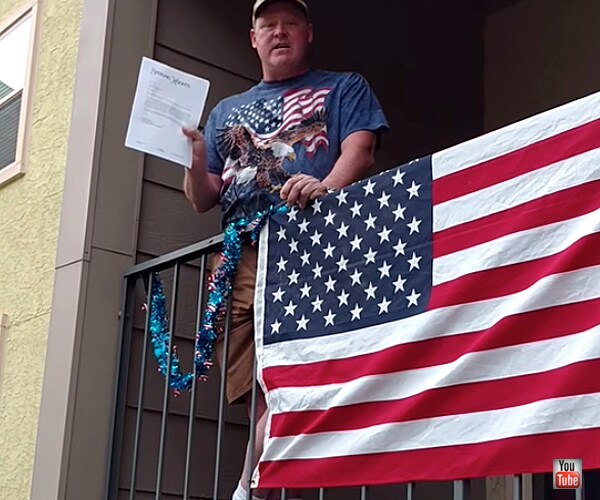 Greeley, Colorado Man's American Flag on Apartment Balcony Causes Flap