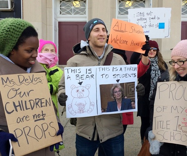 US Marshals Guarding DeVos After Protests at DC School