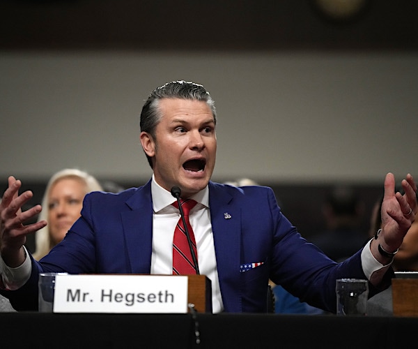 Hegseth Pressed on Past Remarks on Women in Combat