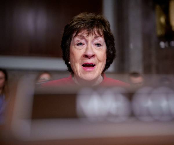 Sen. Collins Warns Spending Talks Behind Schedule