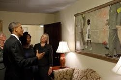 President Obama has approved a Norman Rockwell painting for the White House.